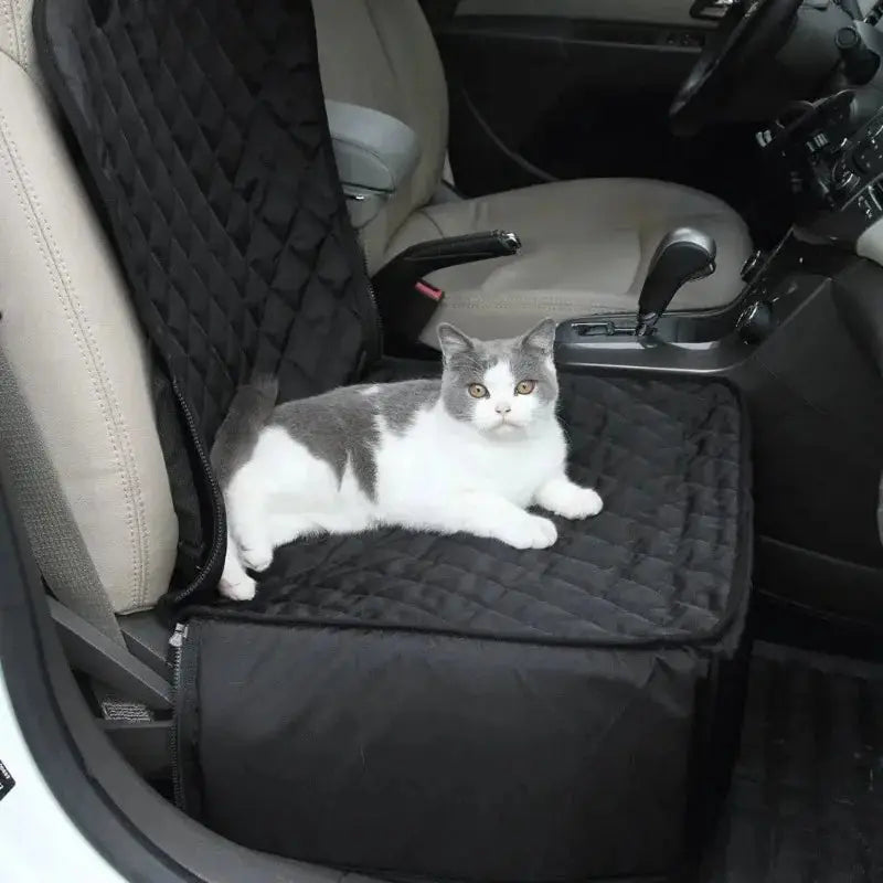2-in-1 Waterproof Dog Car Seat Cover Hammock & Protector
