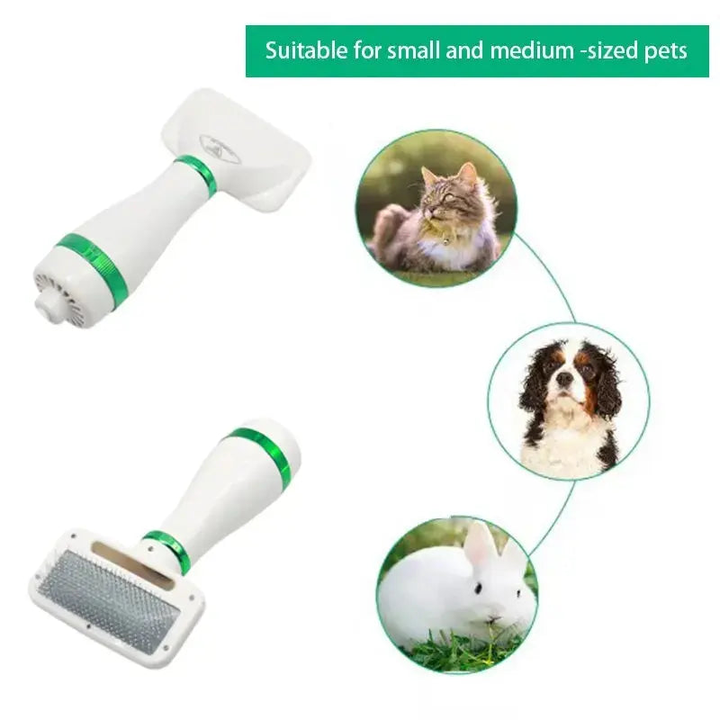 3 in 1 Pet Grooming Dryer with Slicker Brush