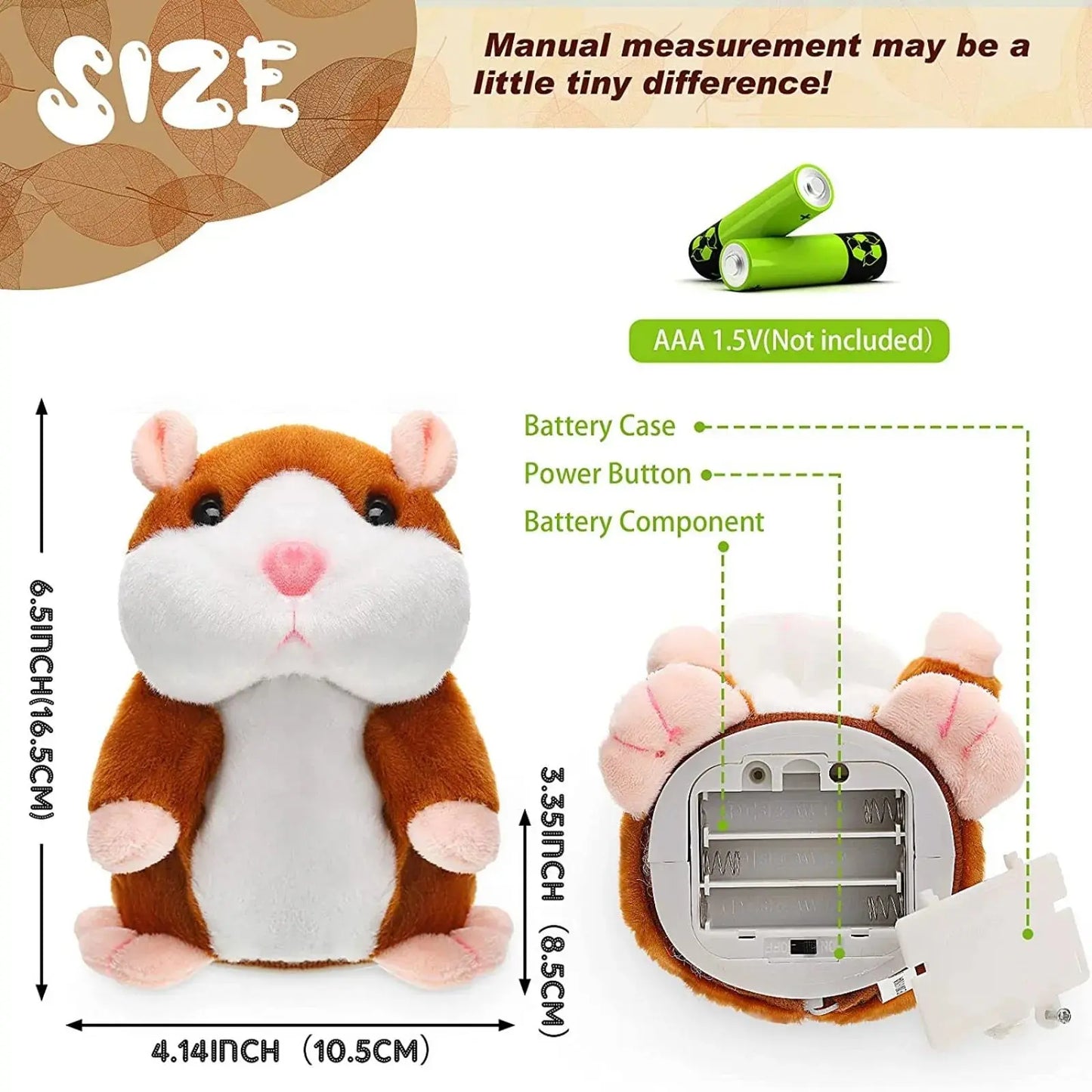 Cute Talking Hamster Toy Dogs Best Friend