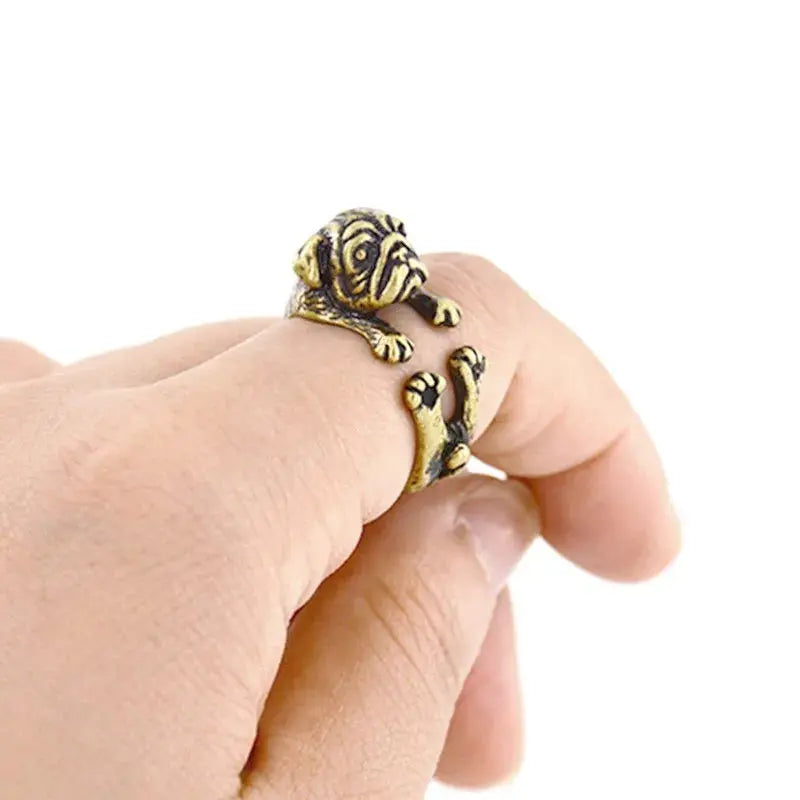 Dog Wrap Rings – Adorable Dog Jewelry