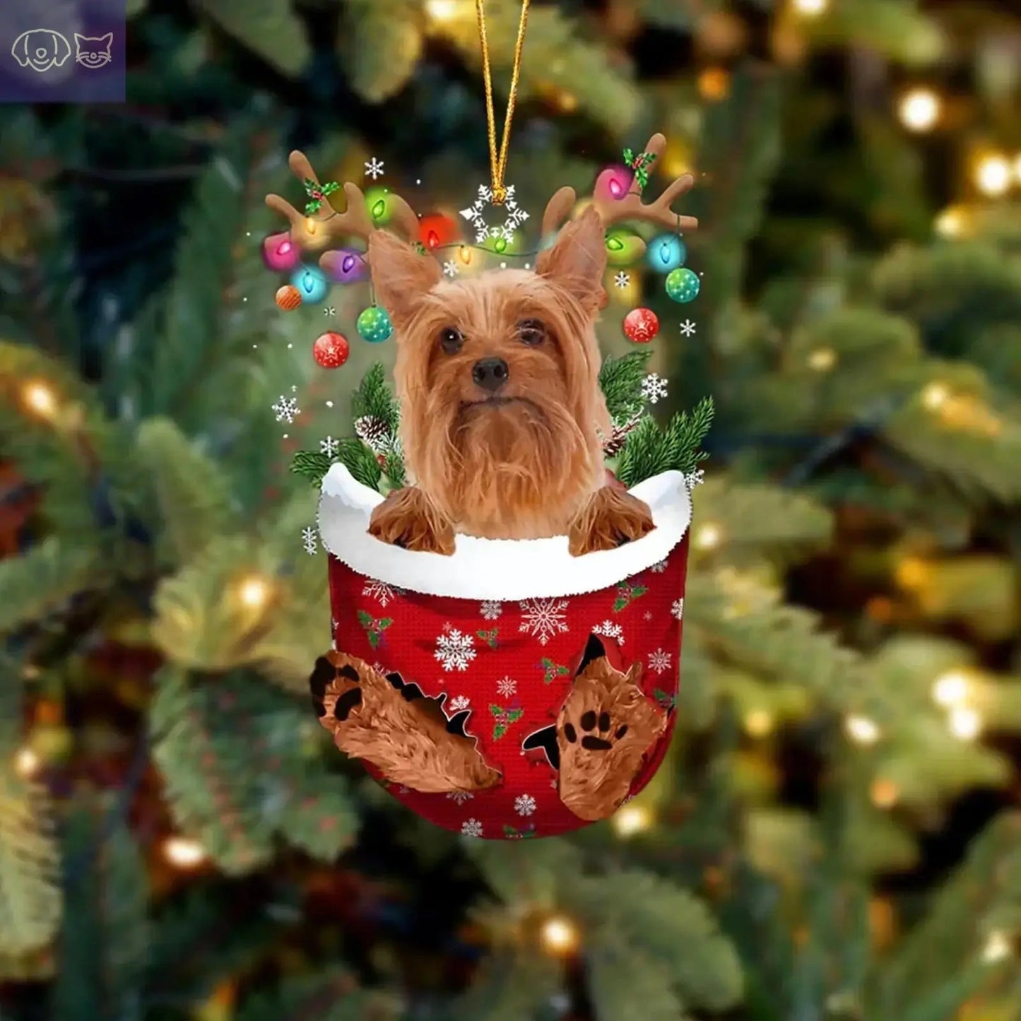 Dogs Snow Pocket Ornaments