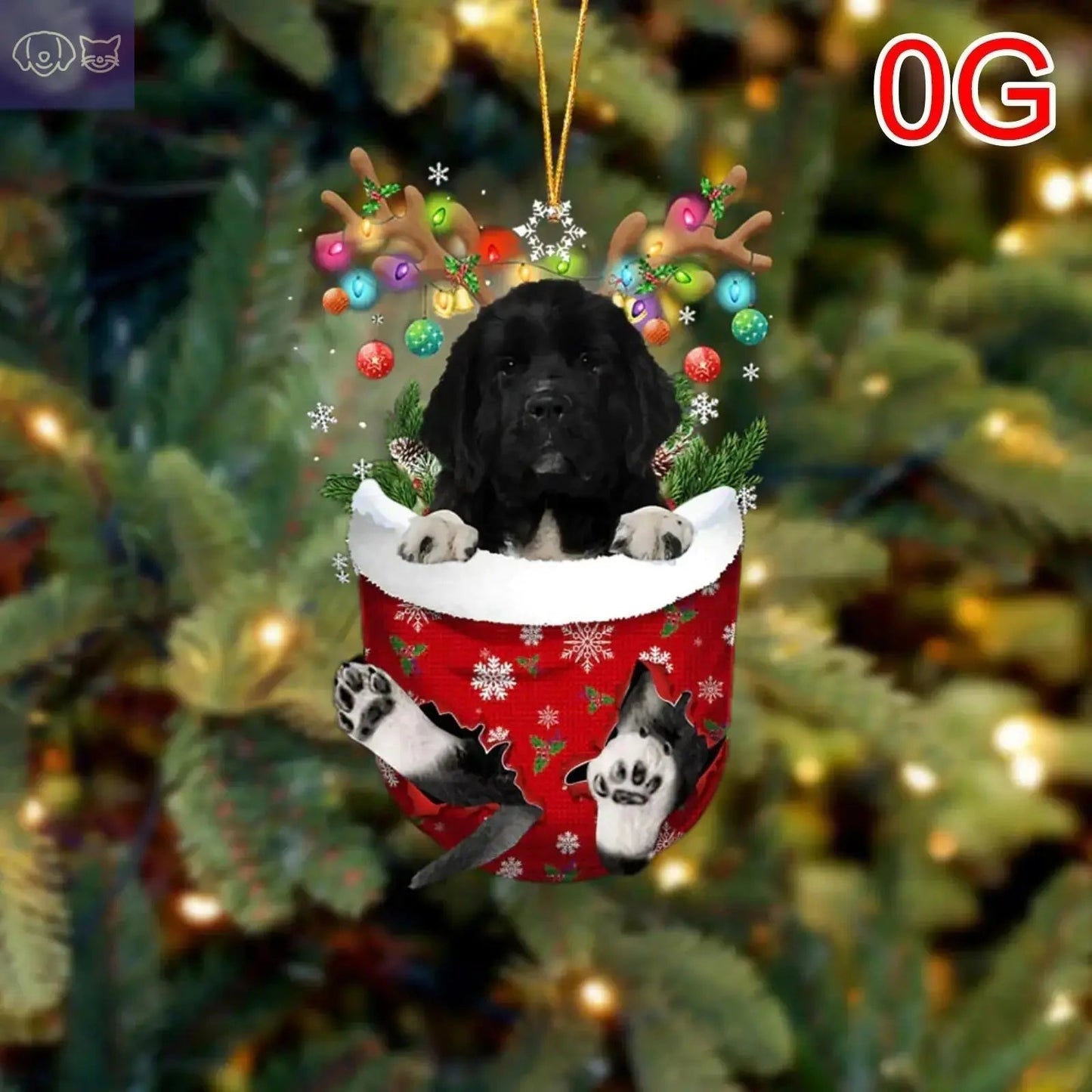 Dogs Snow Pocket Ornaments