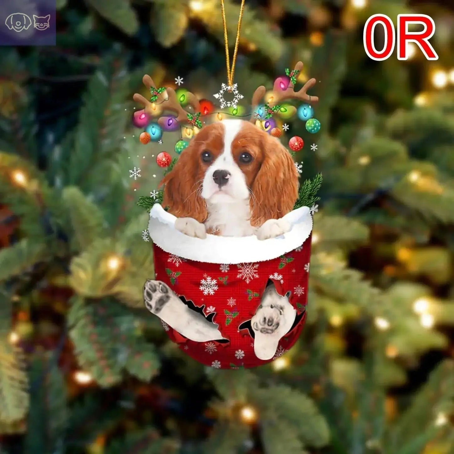 Dogs Snow Pocket Ornaments