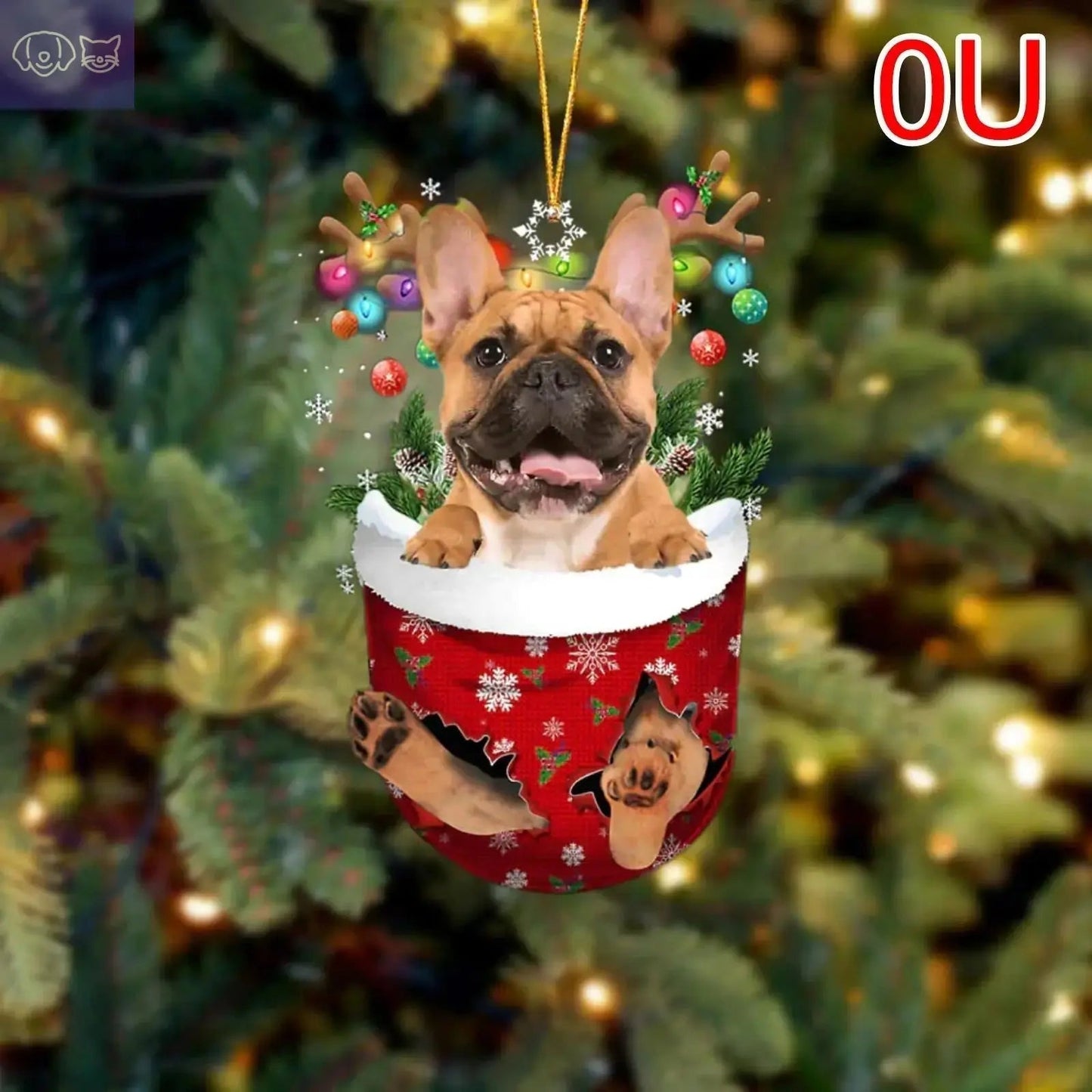 Dogs Snow Pocket Ornaments