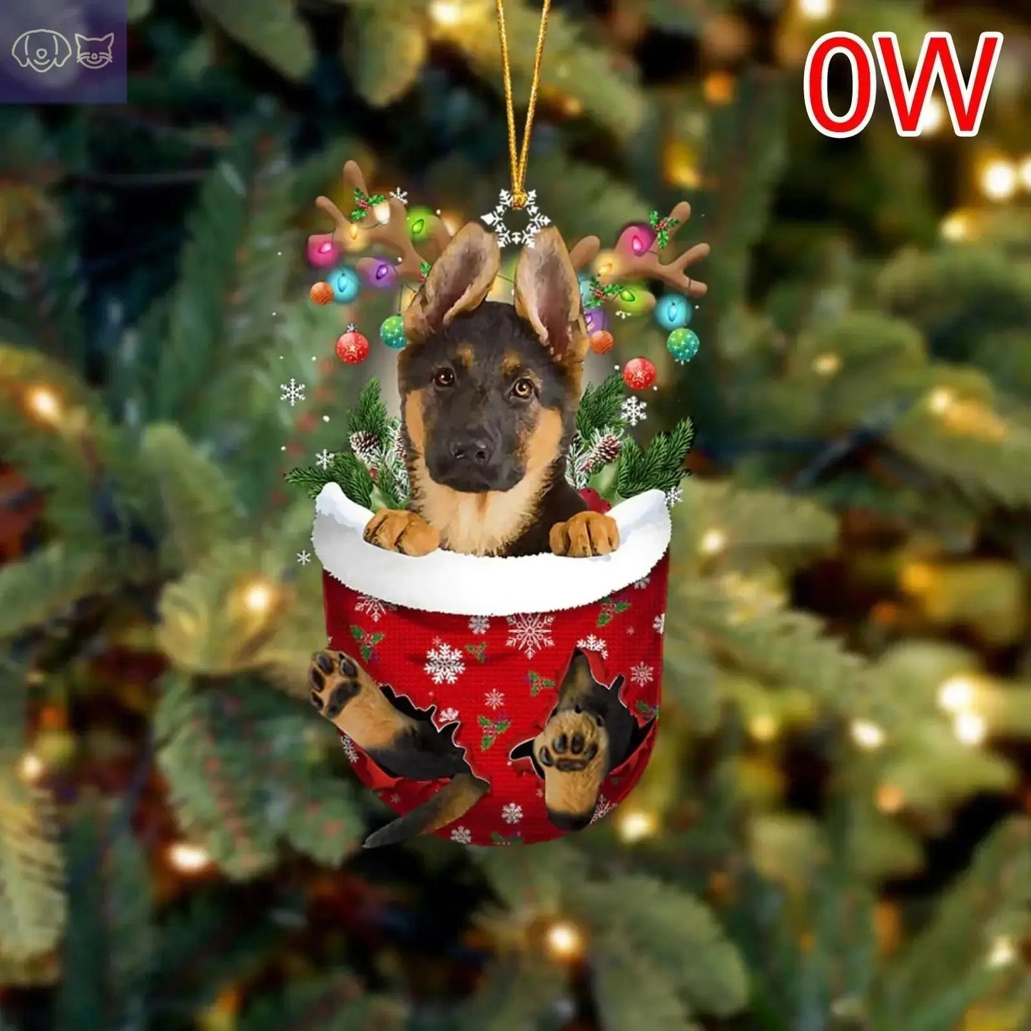 Dogs Snow Pocket Ornaments
