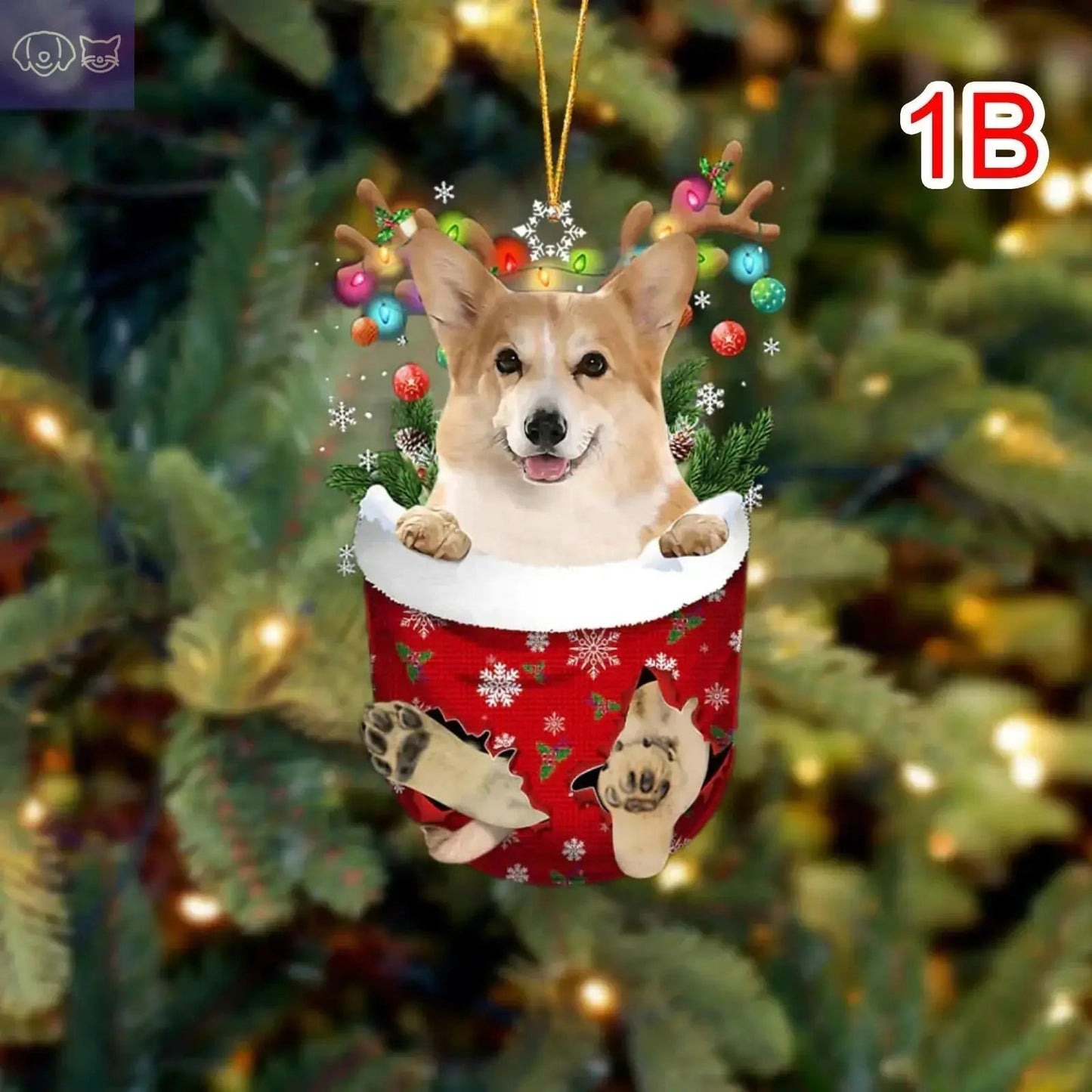 Dogs Snow Pocket Ornaments