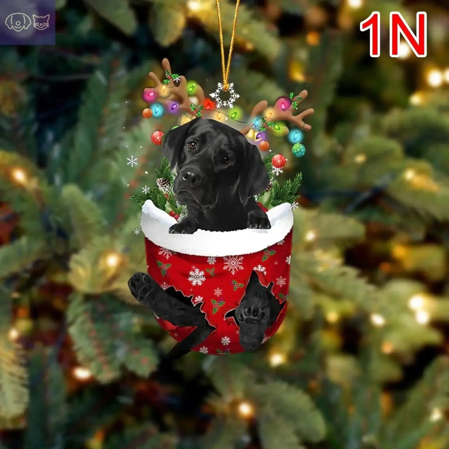 Dogs Snow Pocket Ornaments
