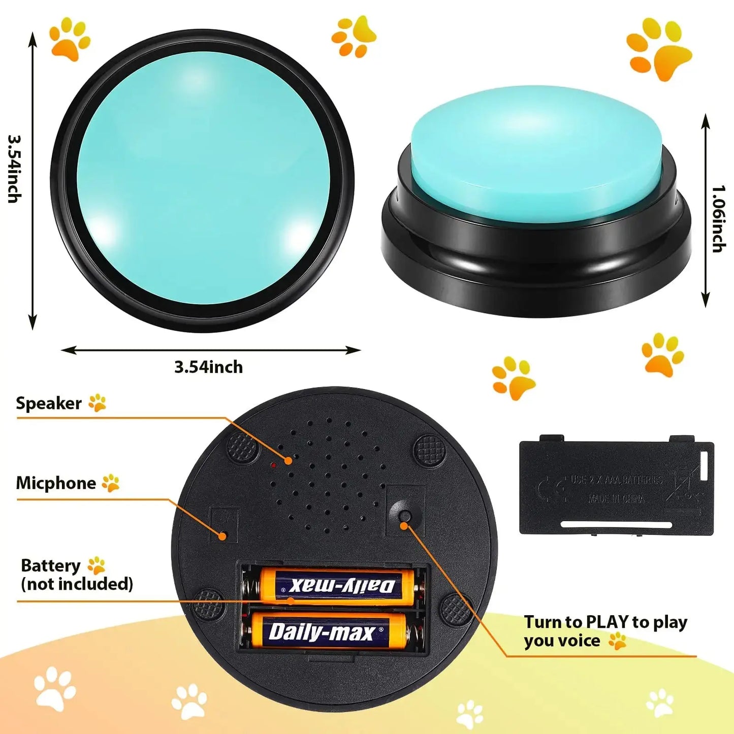 Funny Pet Recordable Talking Button