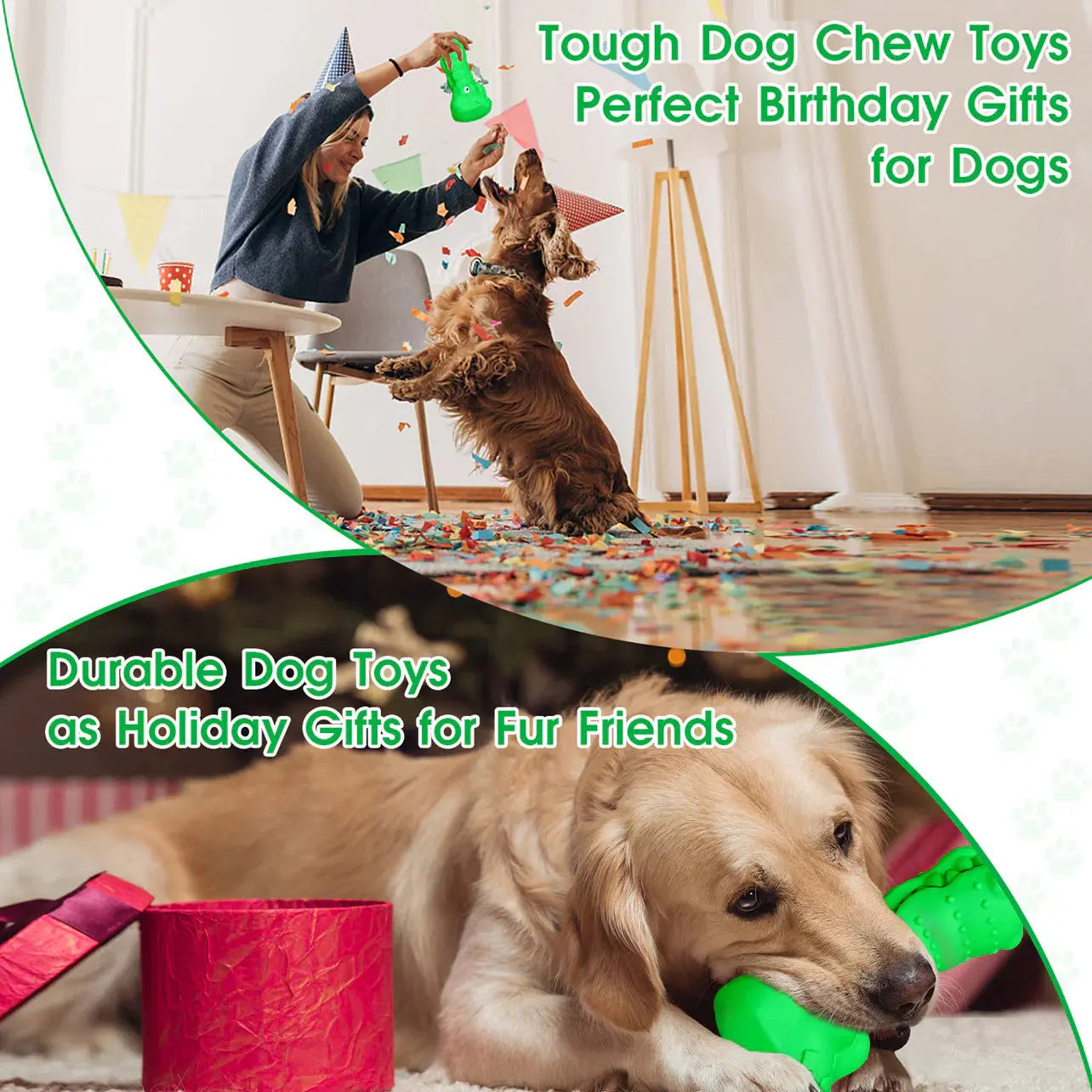Green Rubber Alligator Toy Head Dog Chew For Aggressive Chewers
