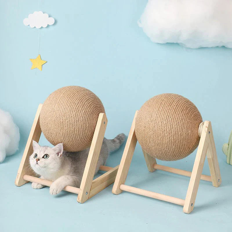 Cat Scratching Ball Toy β Sisal Rope Board for Grinding Paws