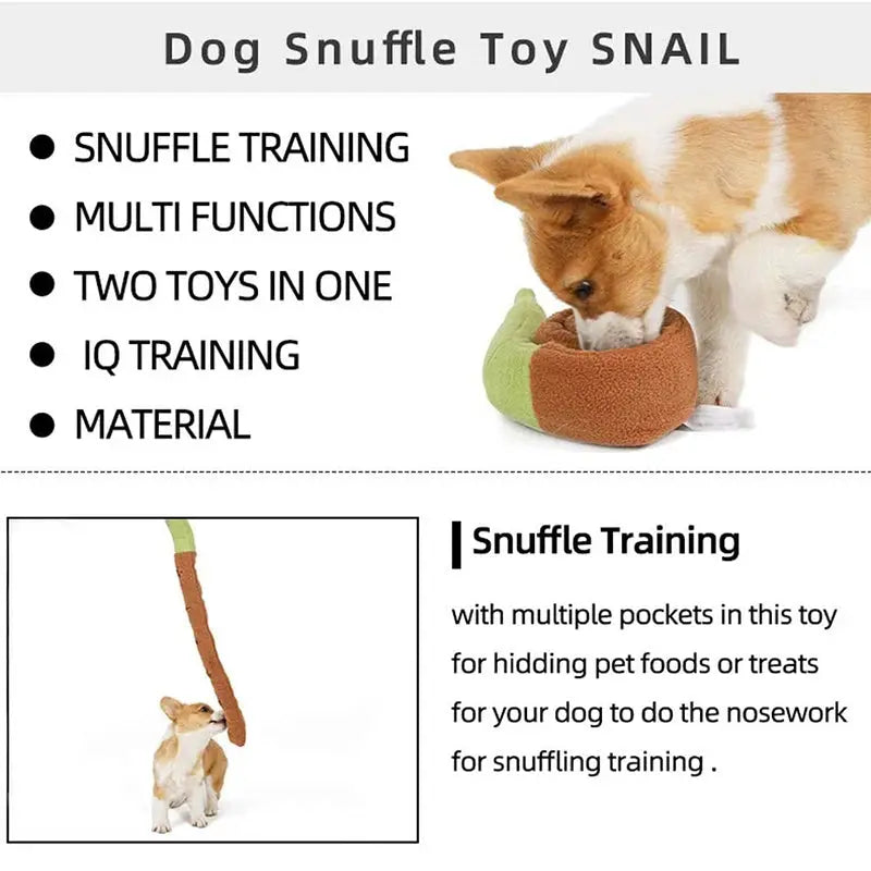 Snail Snacker Interactive Dog Toy – Perfect for All Breeds