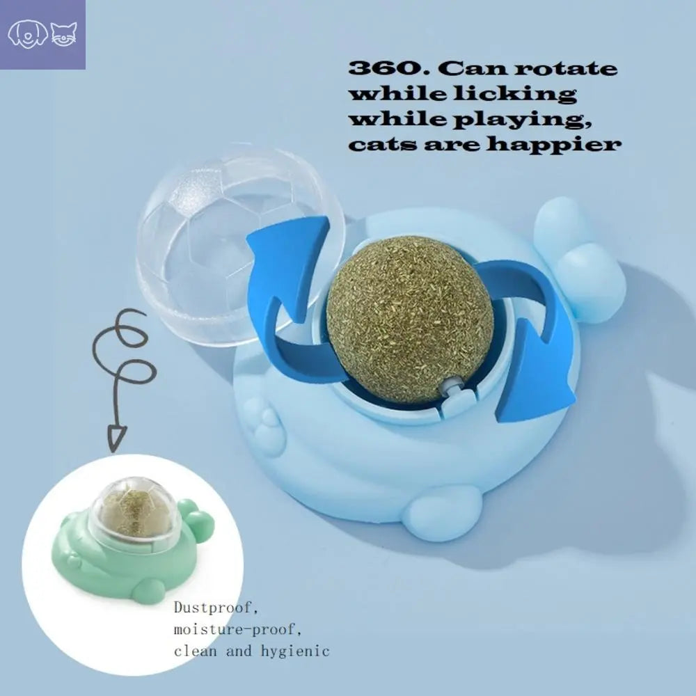 Natural Catnip Cat Rotatable Catnip Wall Ball