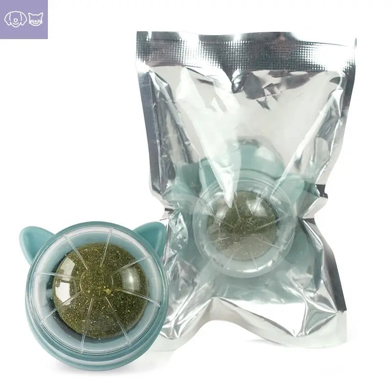 Natural Catnip Cat Rotatable Catnip Wall Ball