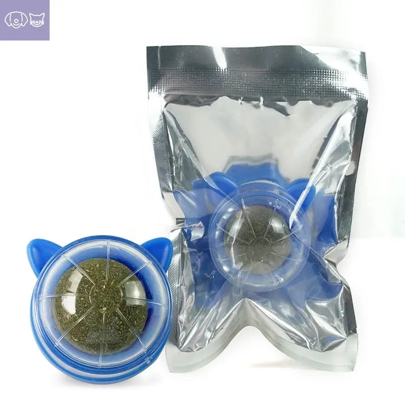 Natural Catnip Cat Rotatable Catnip Wall Ball