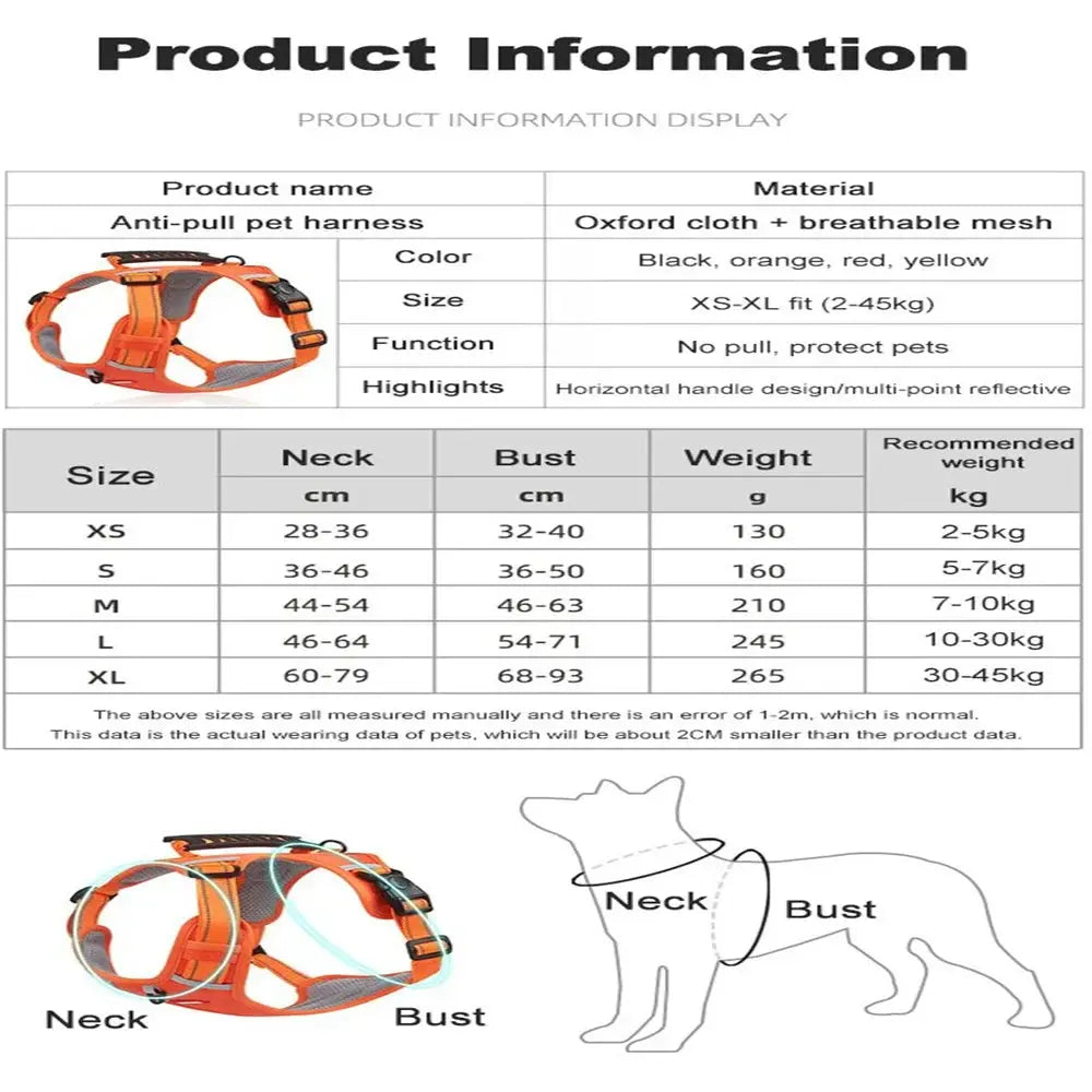 No Pull Dog Harness – Comfortable Control for Your Dog