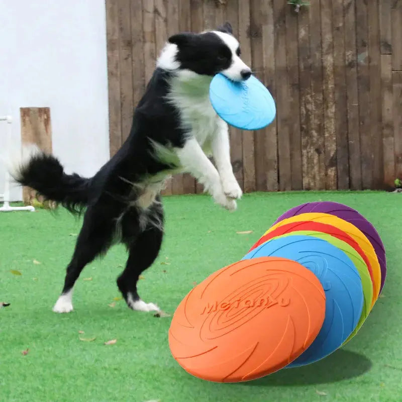 OUZEY Bite Resistant Flying Disc Toys For Dogs
