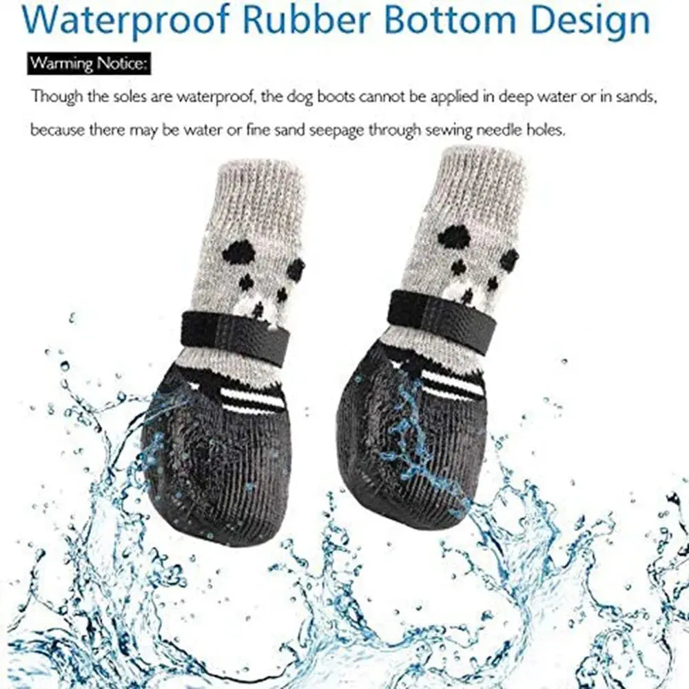 PawProtector™ Waterproof Breathable Dog Socks: Non-Slip & Adjustable