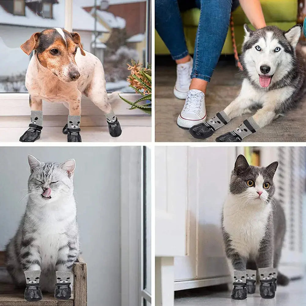 PawProtector™ Waterproof Breathable Dog Socks: Non-Slip & Adjustable