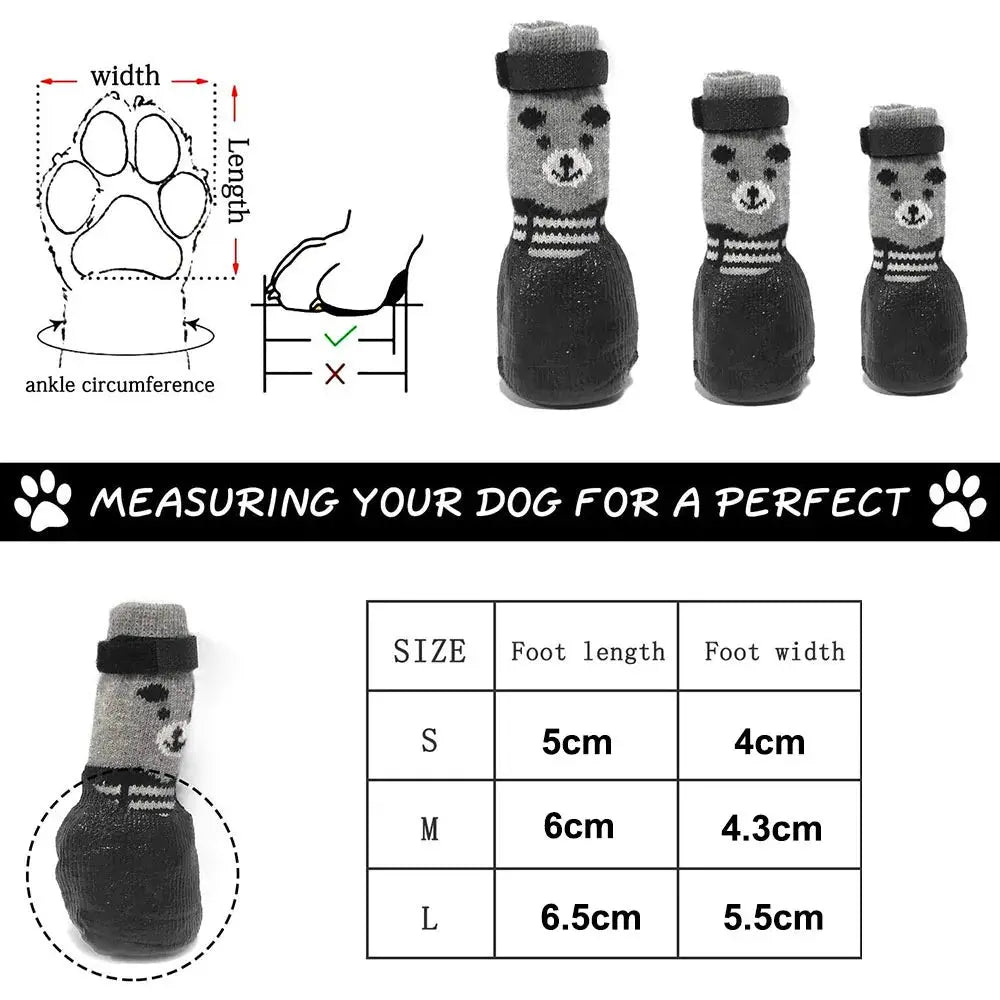 PawProtector™ Waterproof Breathable Dog Socks: Non-Slip & Adjustable