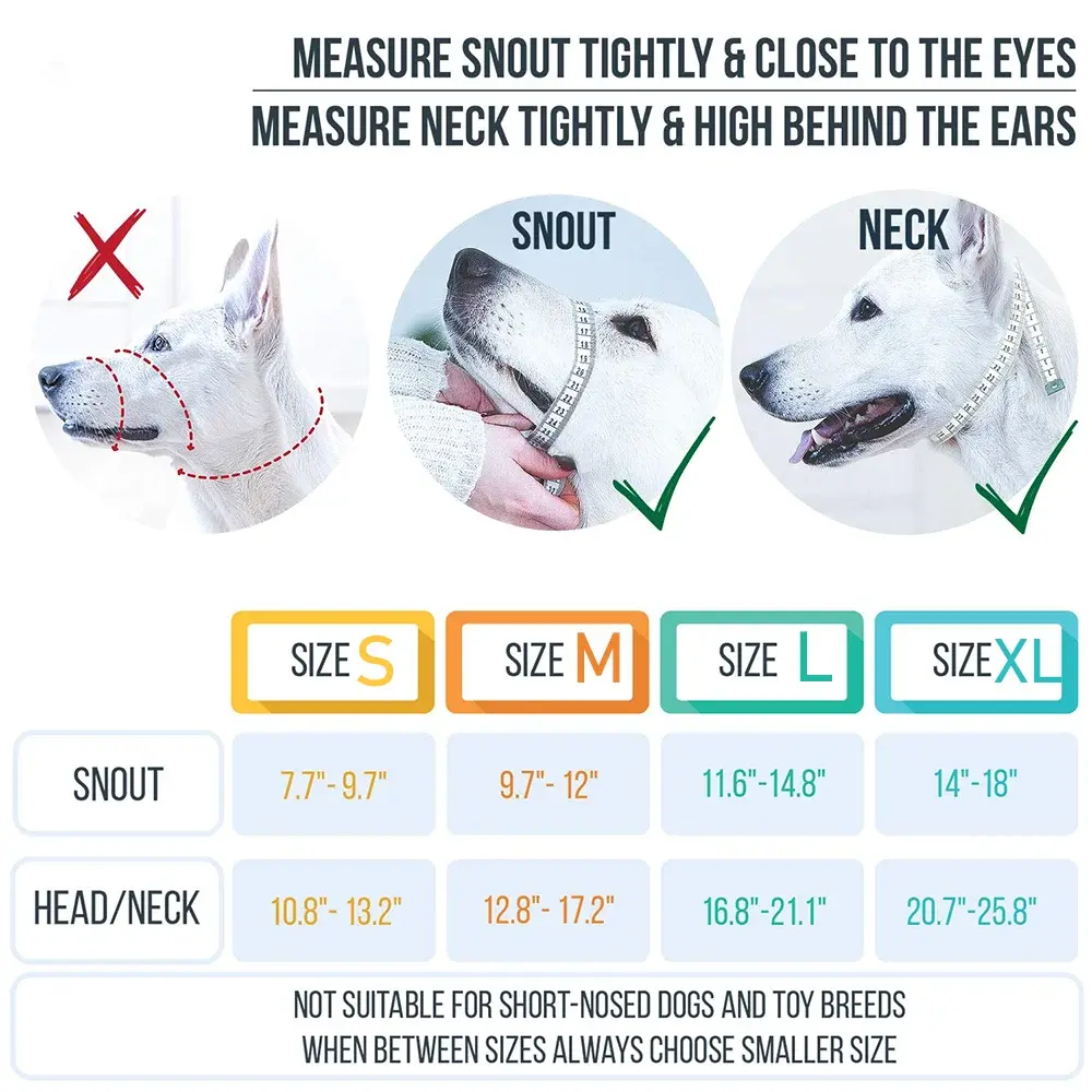 Head Halter Muzzle | QuickEase Anti-Bite & No-Pull Control for Dogs