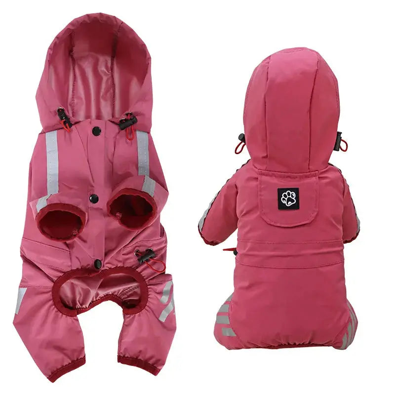 Reflective Dog Raincoat Waterproof for Small & Medium Breeds