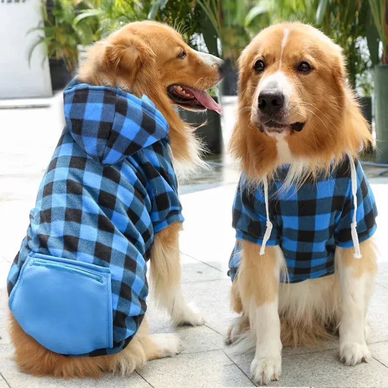 Reversible Dog Coat Winter – Plaid Vest for All Sizes