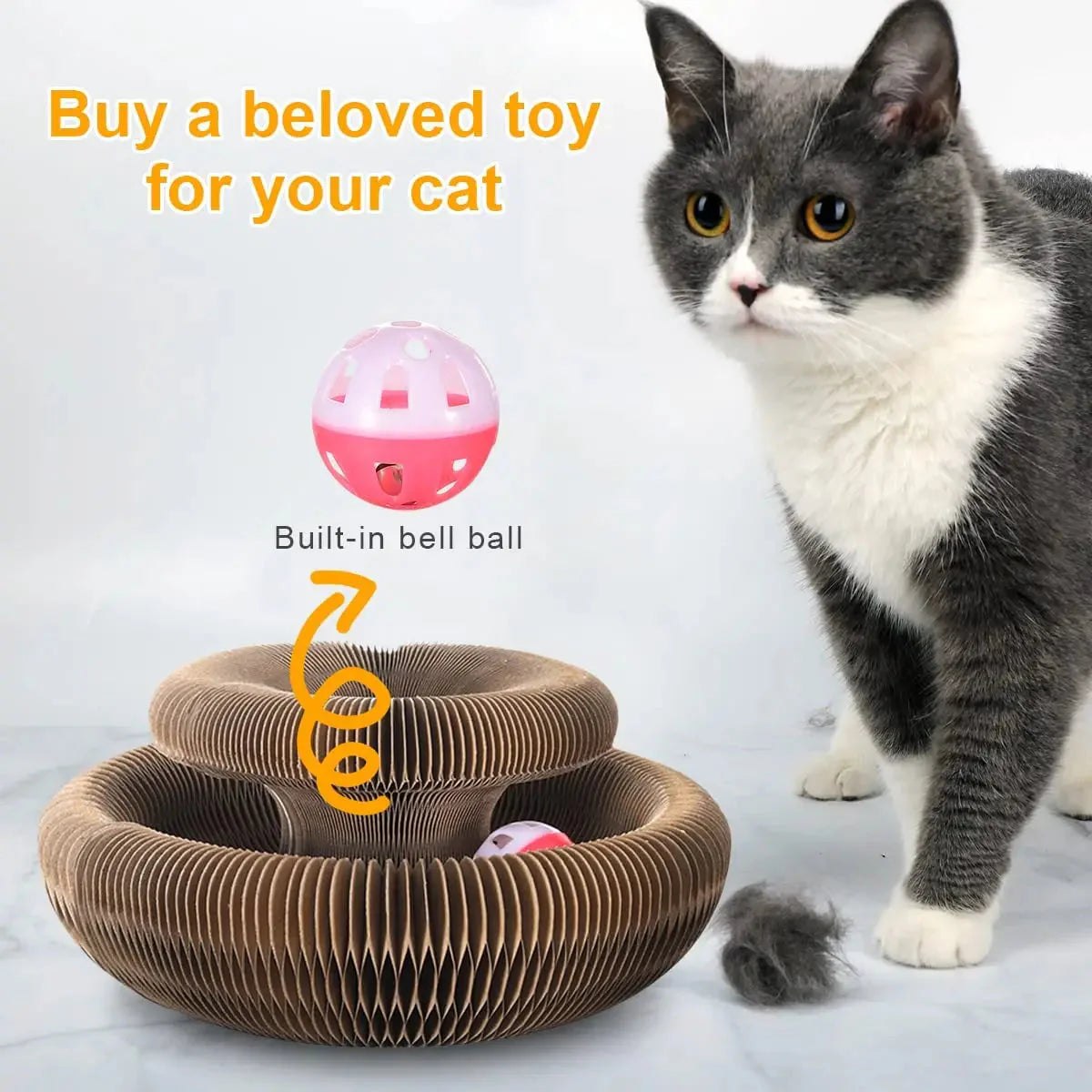 Magic Cat Scratch Organ Board Cat Toy β Fun Ball & Corrugated Claw Climbing Frame