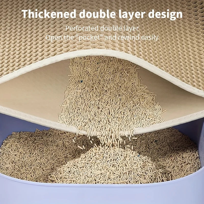 Advanced Honeycomb Cat Litter Mat β Large, Waterproof & Easy to Clean