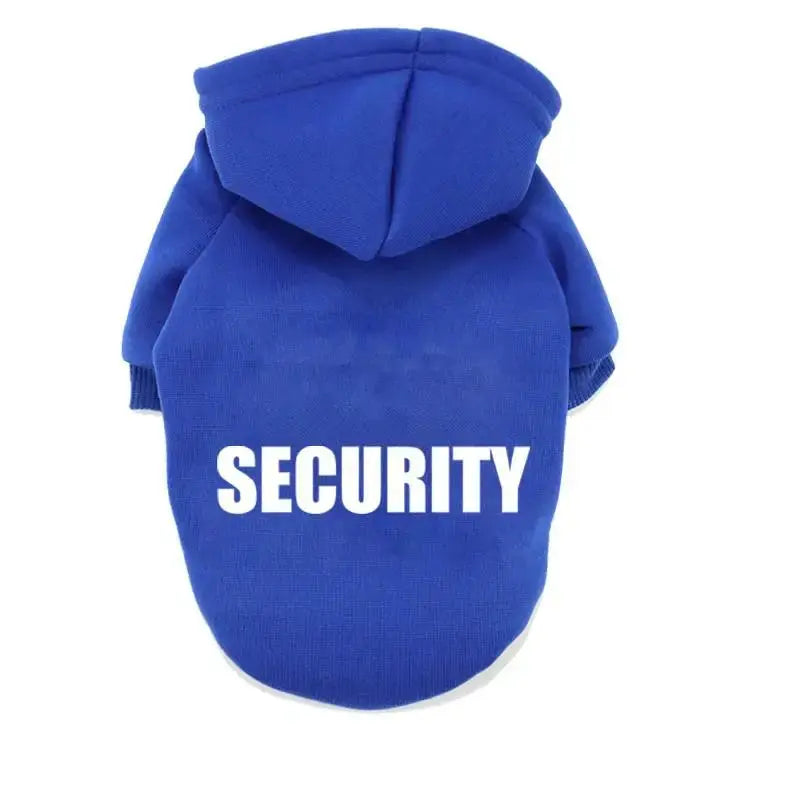 Winter Security Dog Hoodie with Leash Hole for Large & Small Dogs