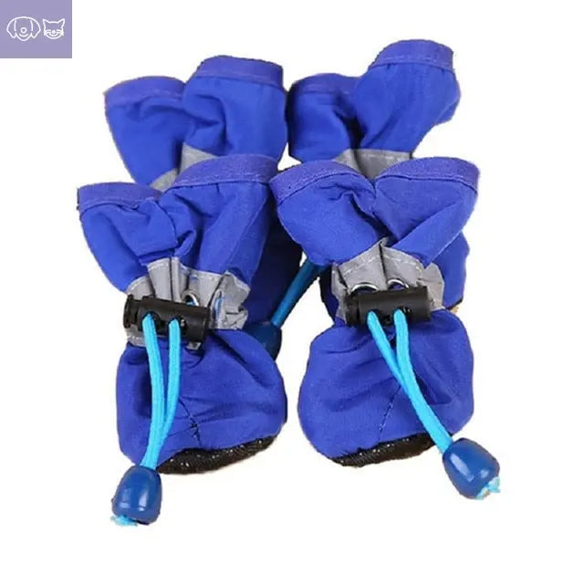 4pcs/set Waterproof Pet Dog Shoes
