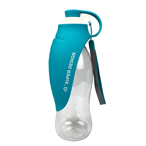 2-In-1 Pet Dog Water Bottle With Food Bowl For Travel Supplies