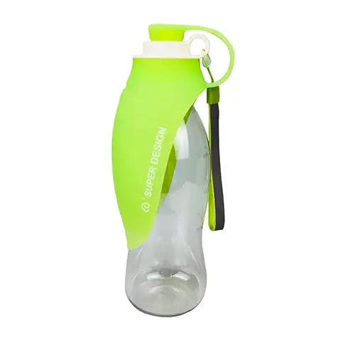 2-In-1 Pet Dog Water Bottle With Food Bowl For Travel Supplies