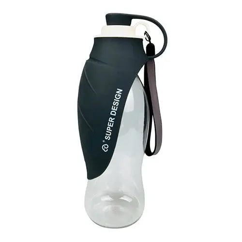 2-In-1 Pet Dog Water Bottle With Food Bowl For Travel Supplies