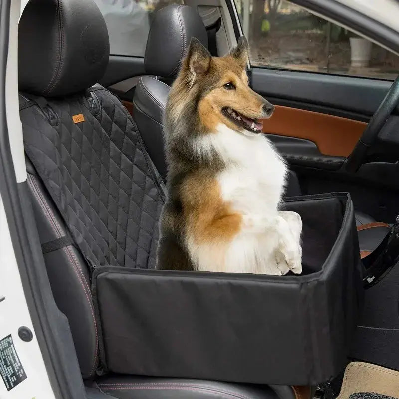 2-in-1 Waterproof Dog Car Seat Cover Hammock & Protector