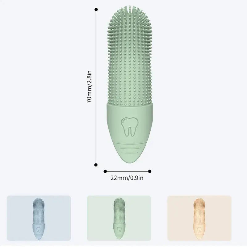 360° Dog Finger Toothbrush – Food Grade Silicone for Pets’ Dental Care