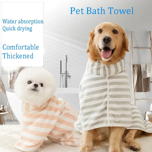 Absorbent Dog Bathrobe - Quick-Drying Towel for All Sizes