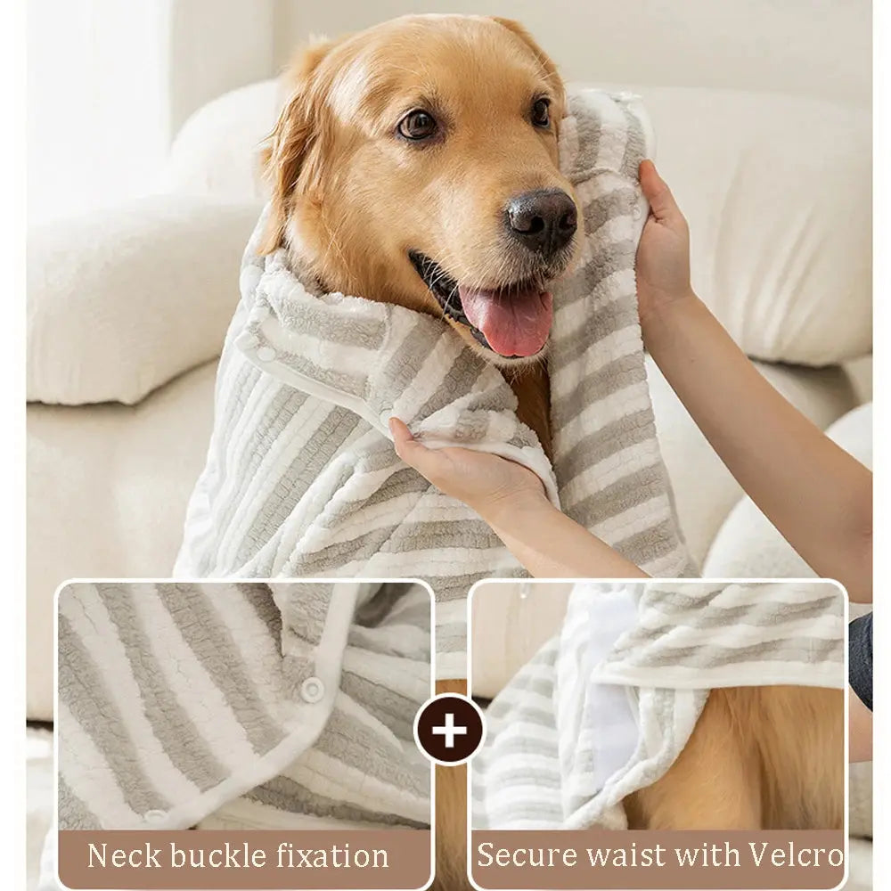 Absorbent Dog Bathrobe - Quick-Drying Towel for All Sizes