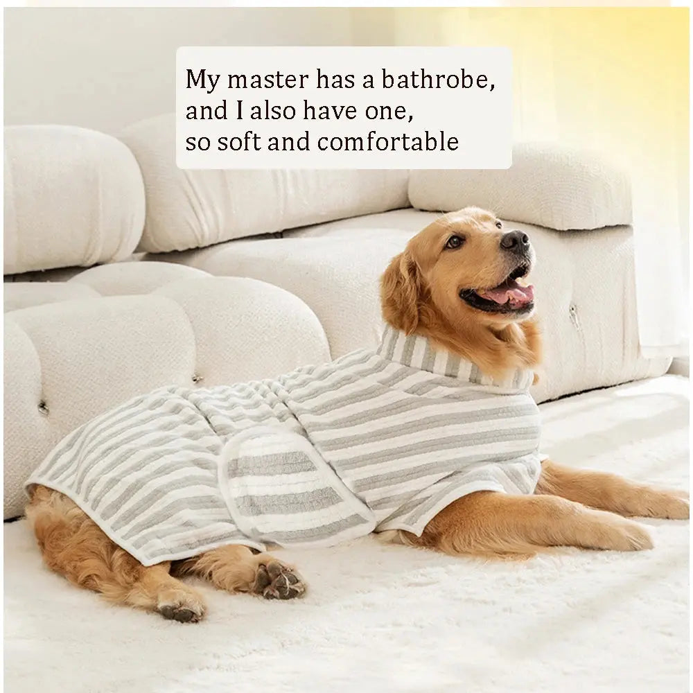 Absorbent Dog Bathrobe - Quick-Drying Towel for All Sizes