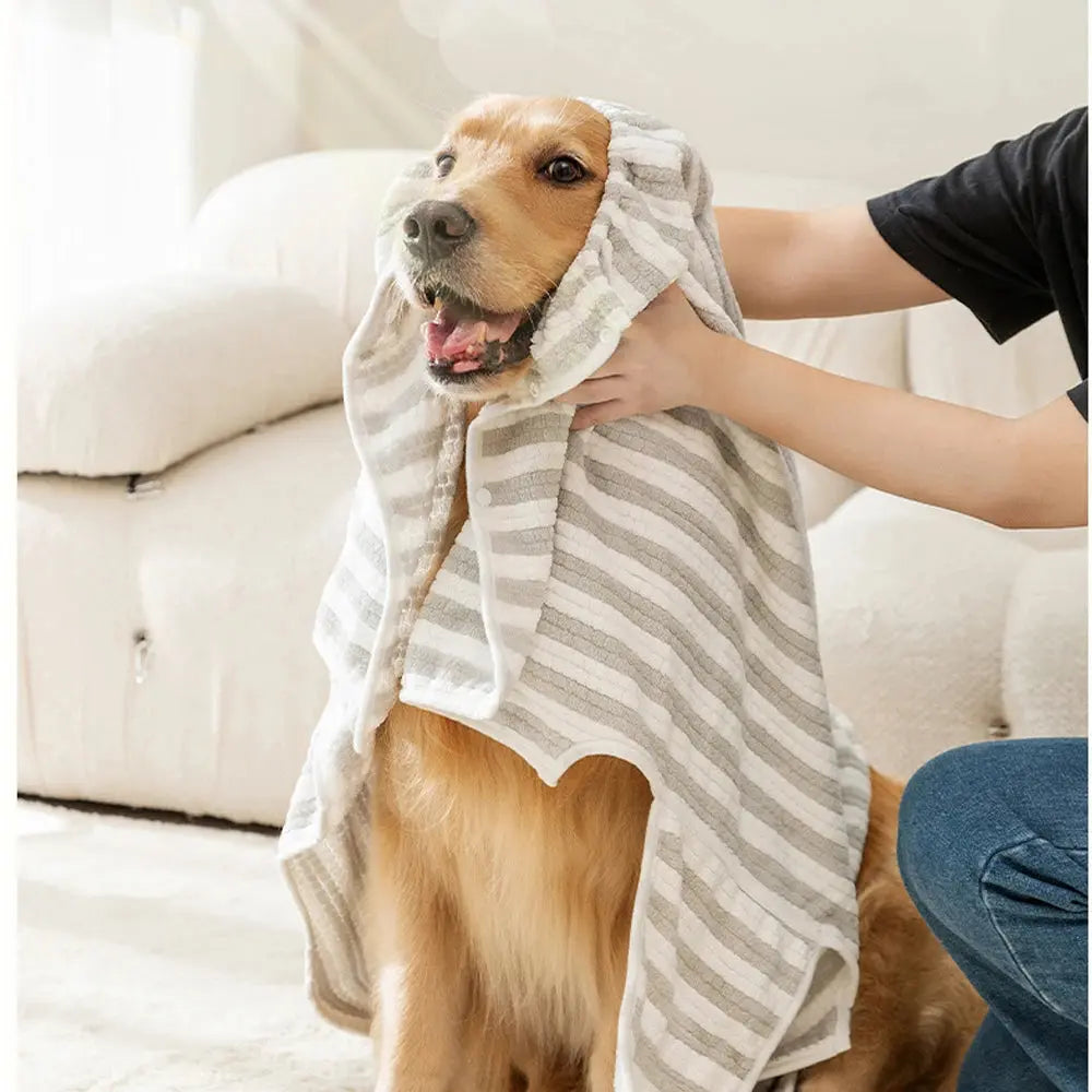 Absorbent Dog Bathrobe - Quick-Drying Towel for All Sizes
