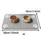 Absorbent Pet Feeding Mat with Waterproof Backing - Quick Dry for Dogs & Cats