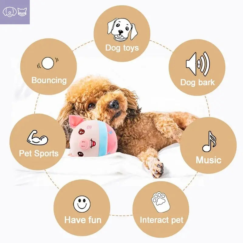 Active Moving Dog Plush Toy