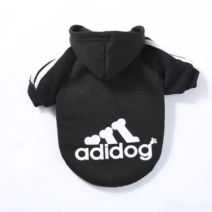 Adidog Pet Dog Clothes – Cotton Hooded Sweatshirt for All Sizes