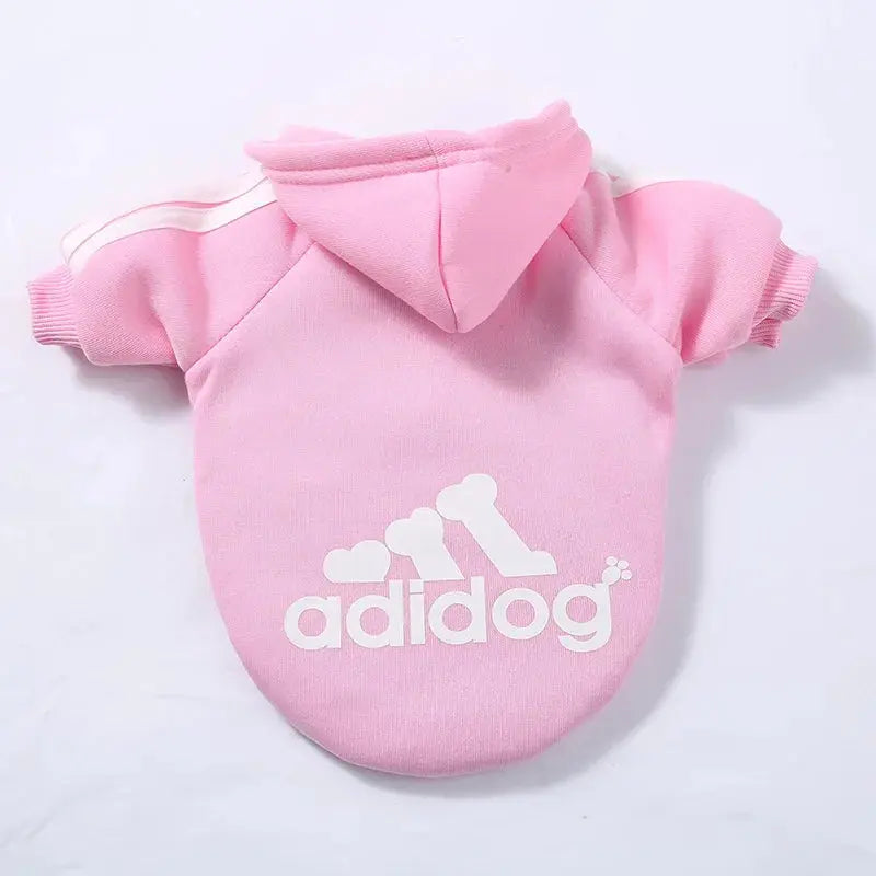 Adidog Pet Dog Clothes – Cotton Hooded Sweatshirt for All Sizes