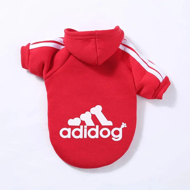 Adidog Pet Dog Clothes – Cotton Hooded Sweatshirt for All Sizes