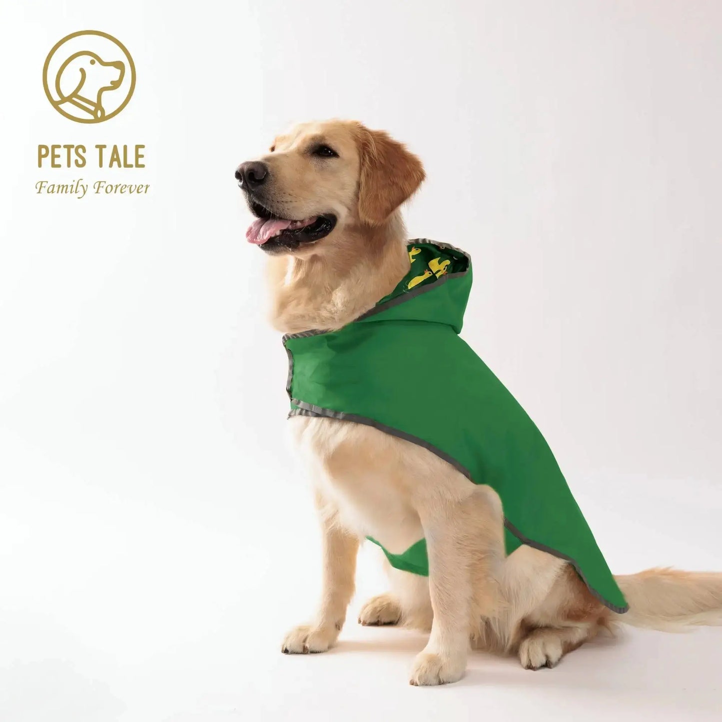 All Weather Dog Raincoat – Dual-Sided Waterproof with Velcro Closure