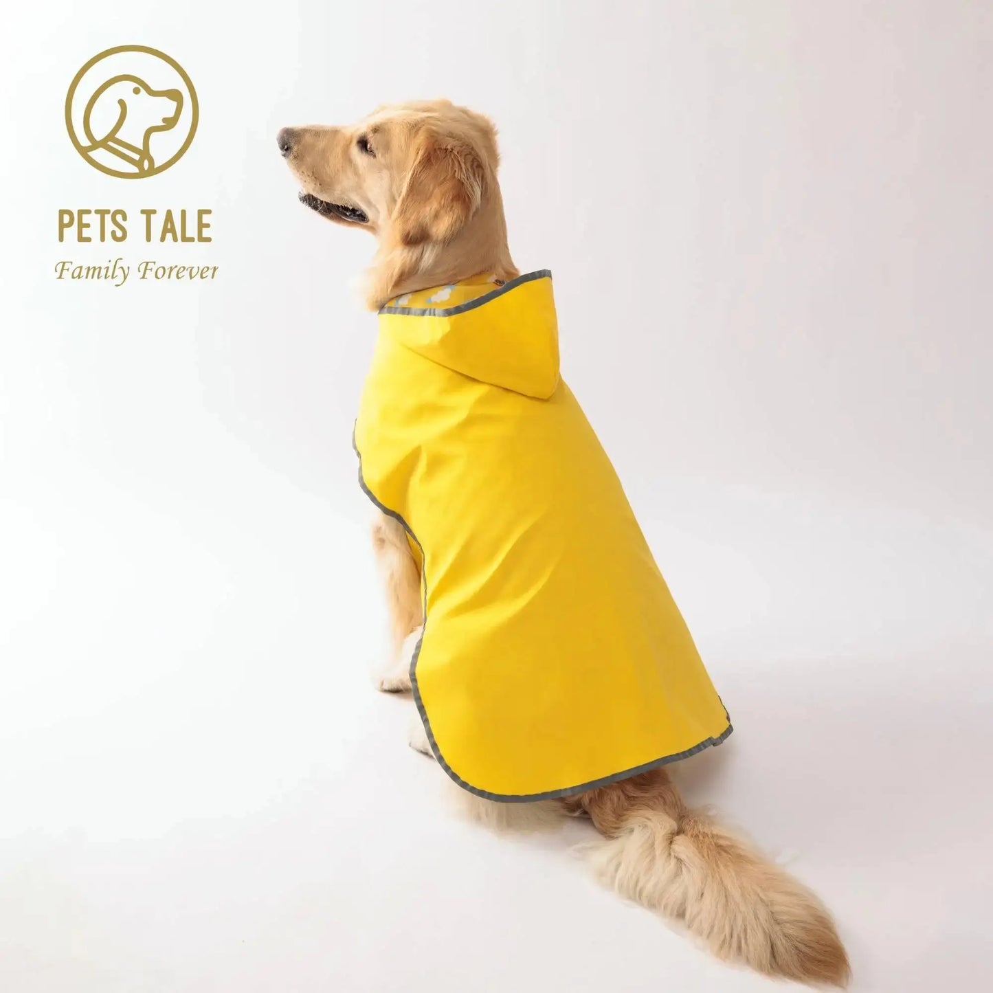 All Weather Dog Raincoat – Dual-Sided Waterproof with Velcro Closure