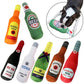 Champagne Wine Bottle Dog Toy: Plush, Squeaky, Bite-Resistant 🍾
