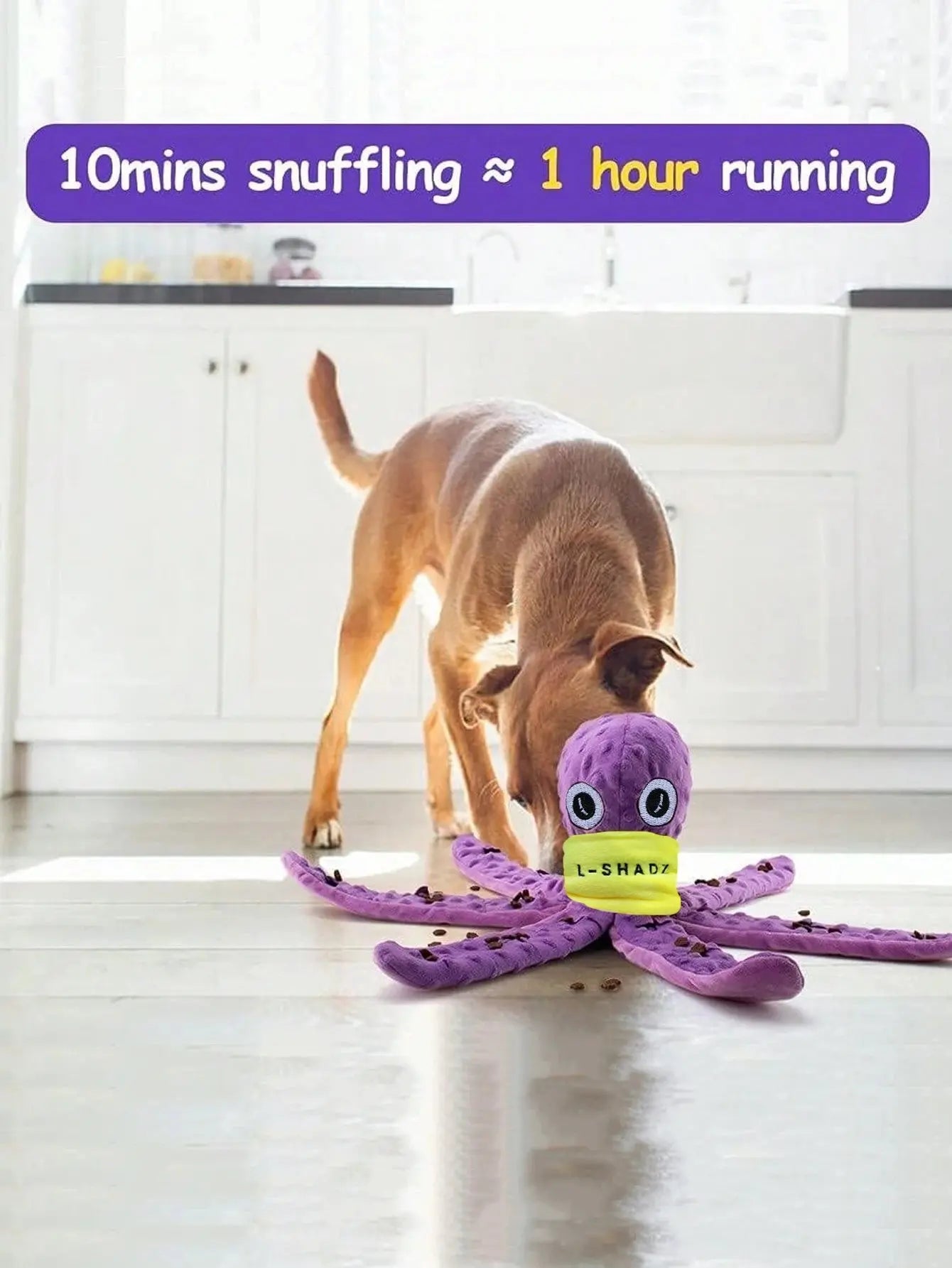 Snuffle Octopus Dog Toy – Interactive Slow Feeder and Enrichment Game