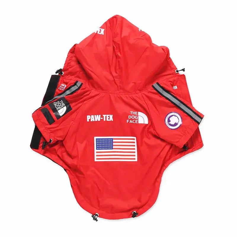 Dog Raincoat Waterproof Windbreaker – Hooded Jacket for All Sizes