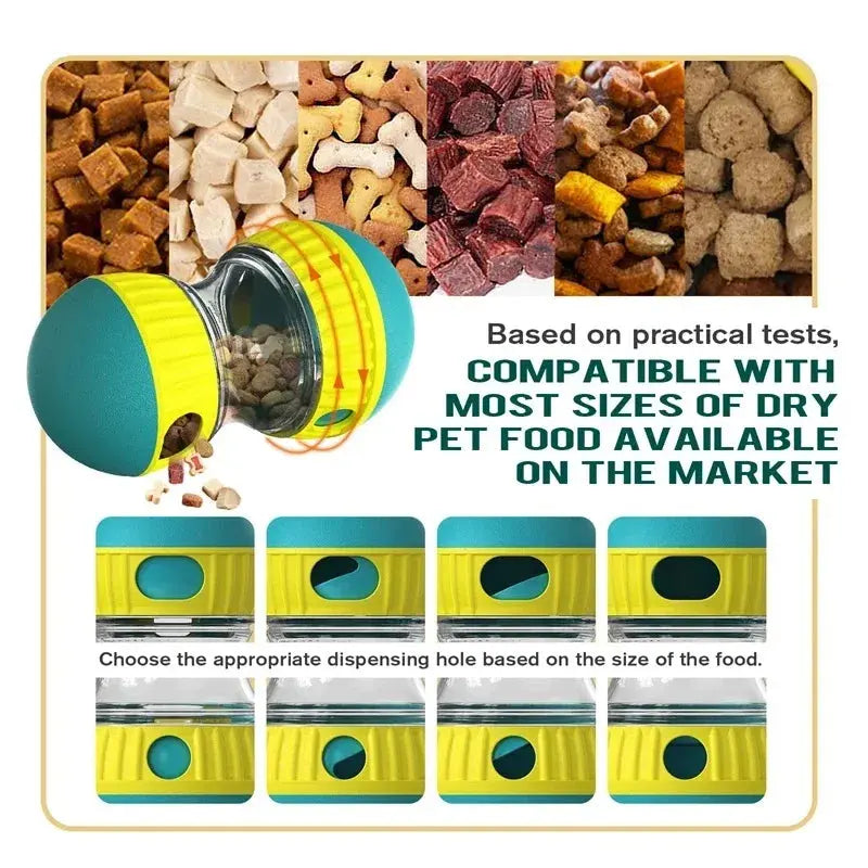 Interactive Dog Toy Tumbler Food Ball – Slow Feeder & Puzzle